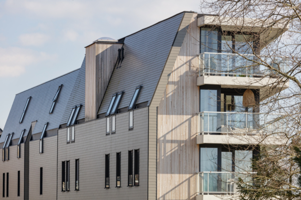 Appartementsgebouwen in Massenhoven, België