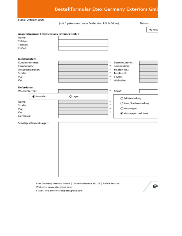 Händler Bestellformular Eterplan & Dachuntersichten