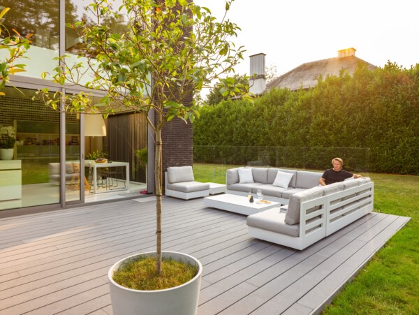 Moderne Terrasse in Aartselaar