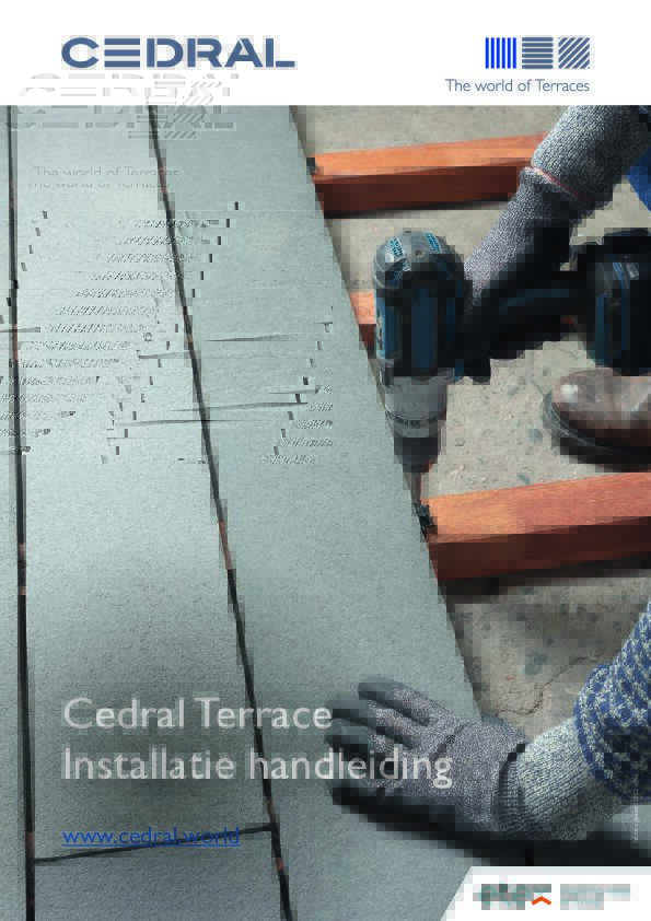 Cedral Terrace Installatie handleidung