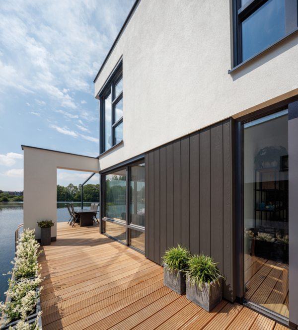 Waterwoningen in Deventer, Nederland