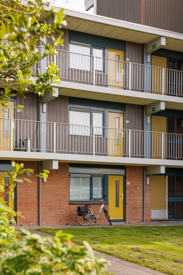 Renovatie appartementsgebouw in Emmen, Nederland