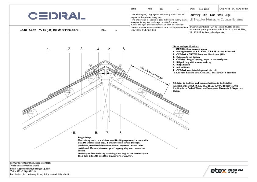 Cedral Slates - With (LR) Breather Membrane