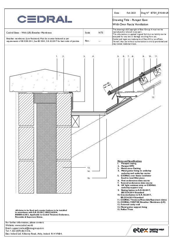 Cedral Slates - With (LR) Breather Membrane