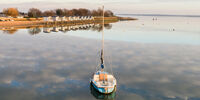 Cabanas sobre o oceano em Maldon, Essex
