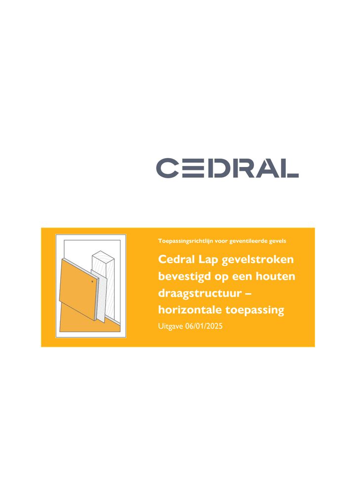 Cedral Lap (op hout) - Horizontaal